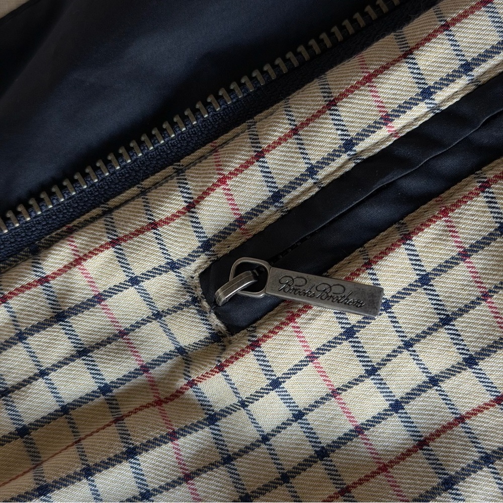 Brooks Brothers Men’s Quilted Field Coat — YKK, Wool Lined, Tattersall — L - Picture 11 of 13